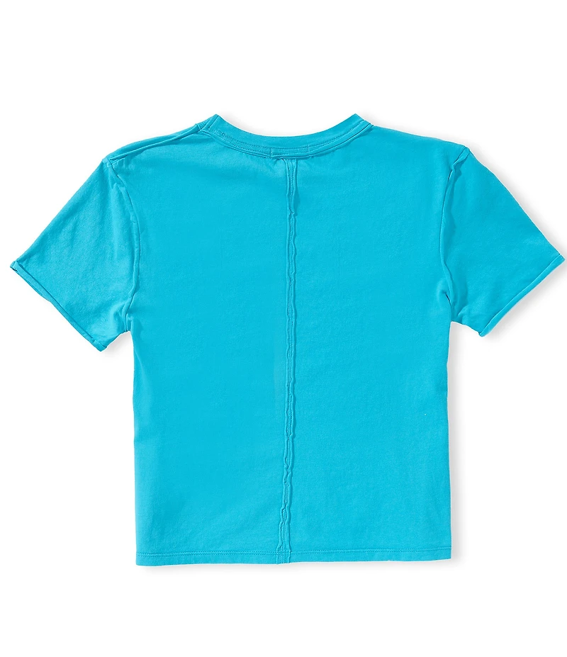 GB Big Girls Americana Short Sleeve Cotton Patch Pocket Tee
