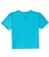 GB Big Girls Americana Short Sleeve Cotton Patch Pocket Tee