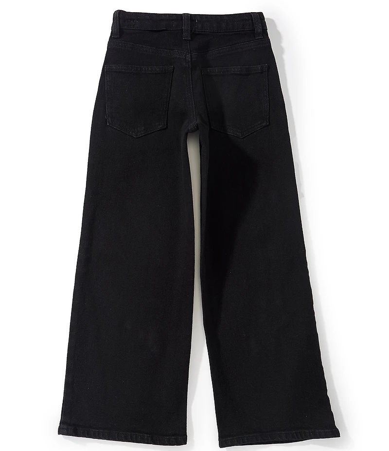 GB Big Girls Black Wide Leg Jeans