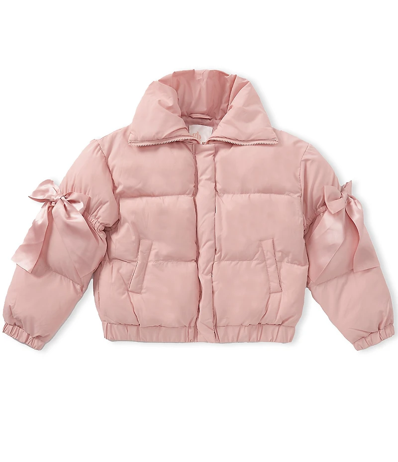 GB Big Girls Bow Detail Puffer Jacket