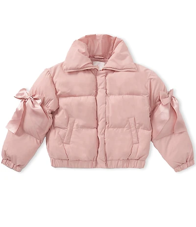 GB Big Girls Bow Detail Puffer Jacket