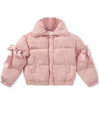 GB Big Girls Bow Detail Puffer Jacket
