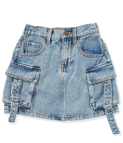 GB Big Girls Cargo Denim Mini Skirt