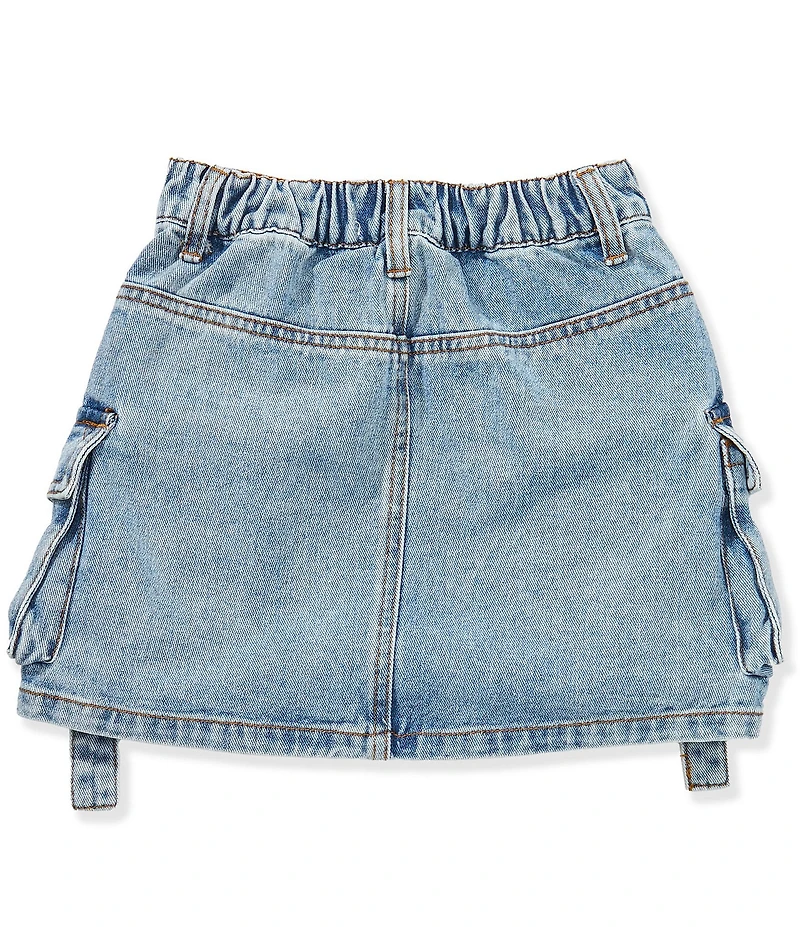 GB Big Girls Cargo Denim Mini Skirt
