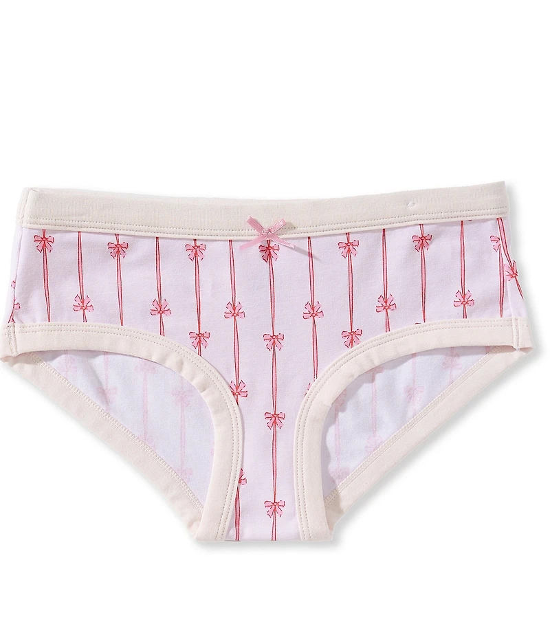 GB Big Girls Stripe Bow Brief Cotton Panties