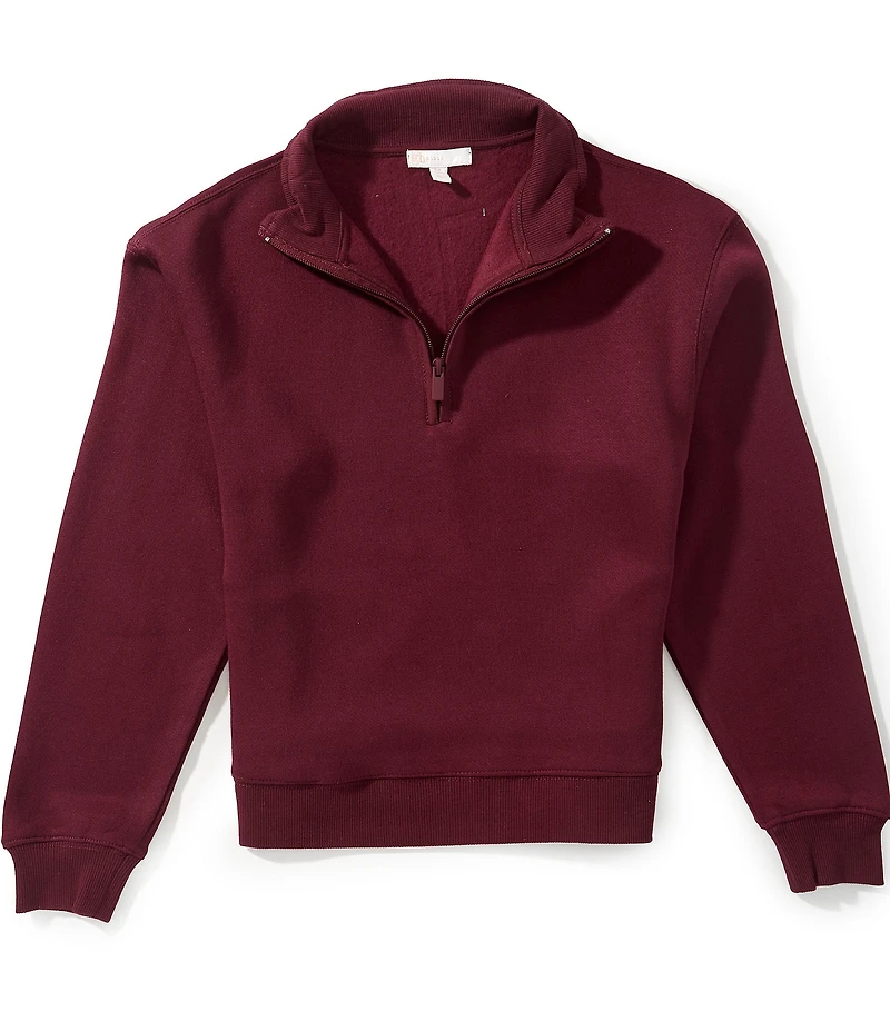 GB Big Girls Essential Quarter Zip Long Sleeve Pullover