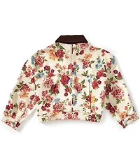 GB Big Girls Floral Denim Jacket