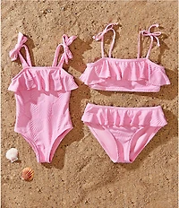 GB Big Girls Flounce Bralette 2-Piece Swimsuit