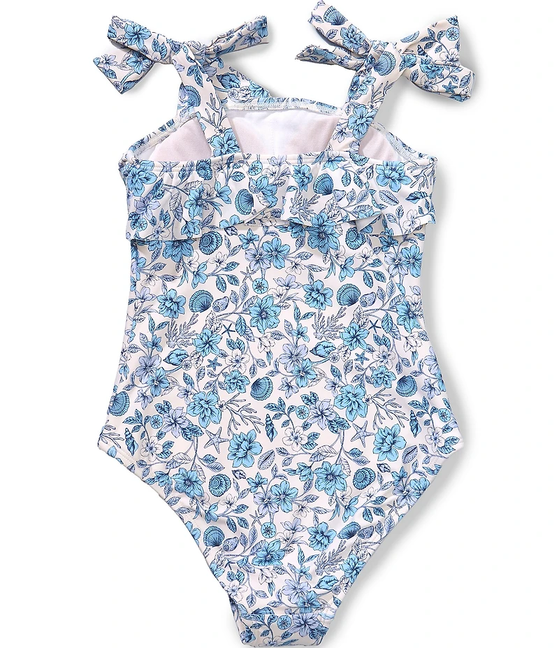 GB Big Girls Flounce One-Piece Swimsuit