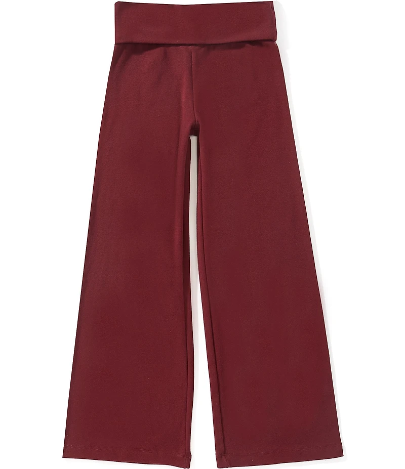 GB Big Girls Foldover Wide Leg Knit Pants