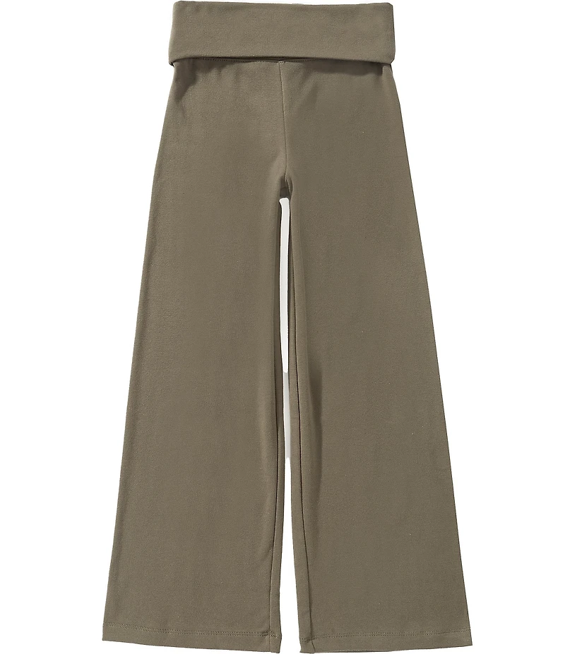 GB Big Girls Foldover Wide Leg Knit Pants