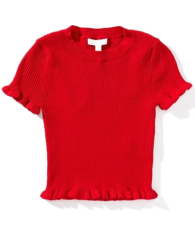 GB Big Girls Knit Short Sleeve Sweater