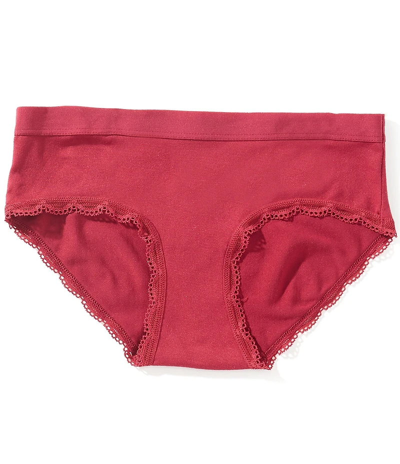 GB Big Girls Lace Trim Micro Brush Girl Short Panties