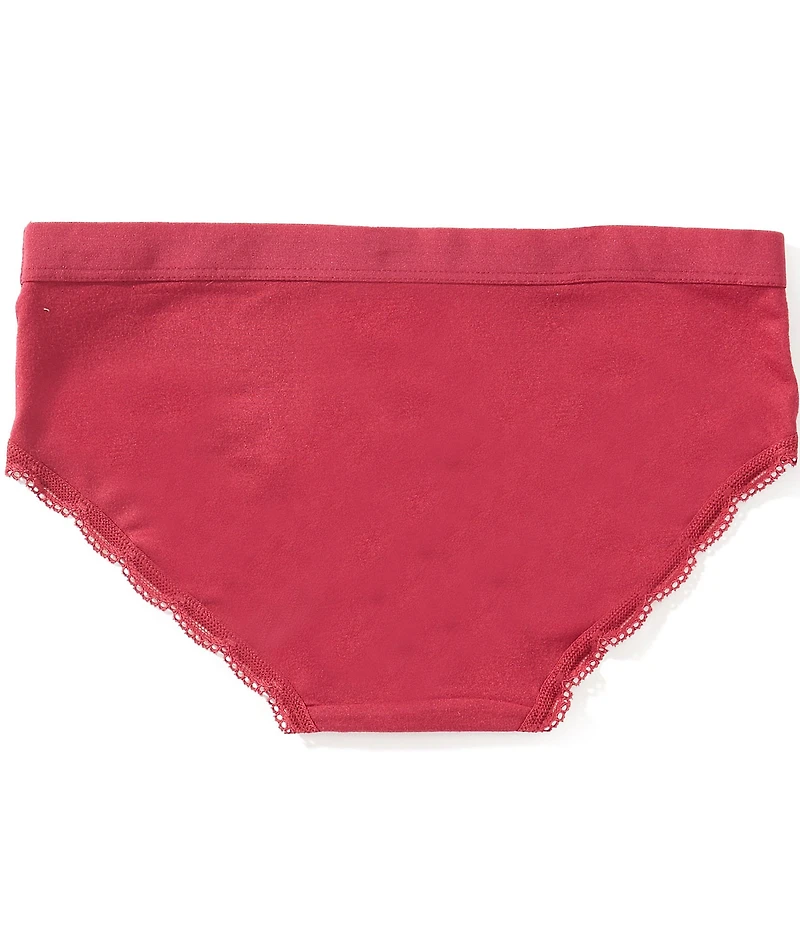 GB Big Girls Lace Trim Micro Brush Girl Short Panties