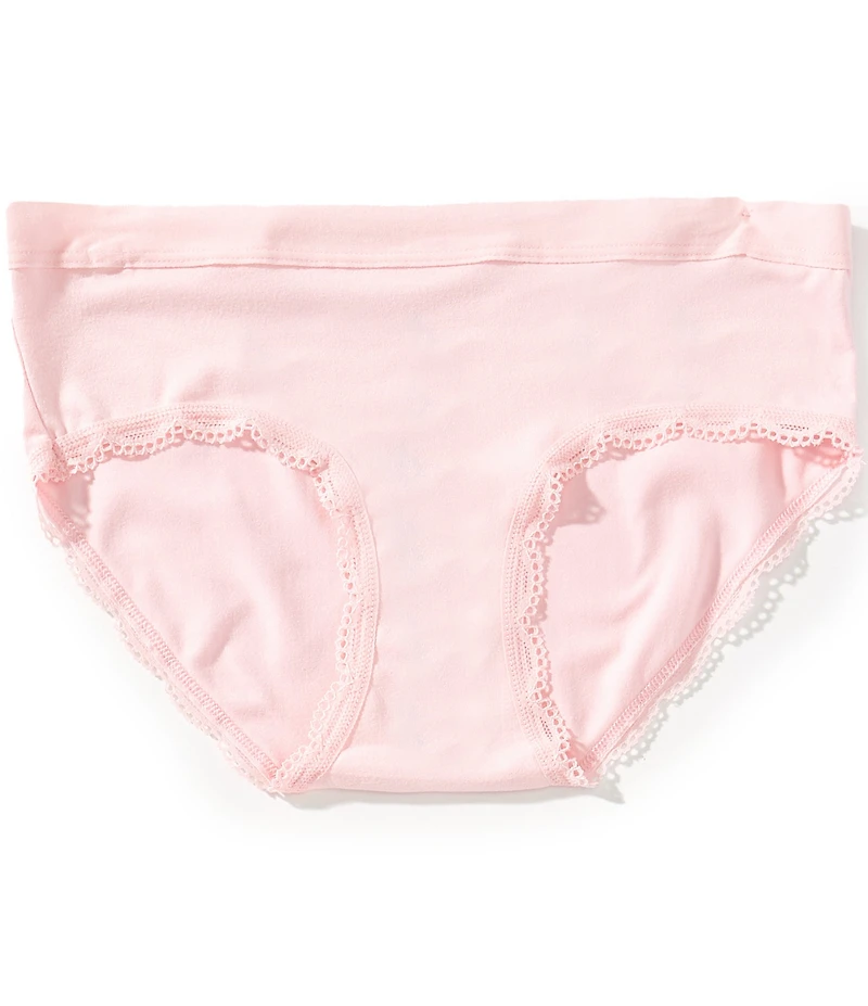 GB Big Girls Lace Trim Micro Brush Girl Short Panties