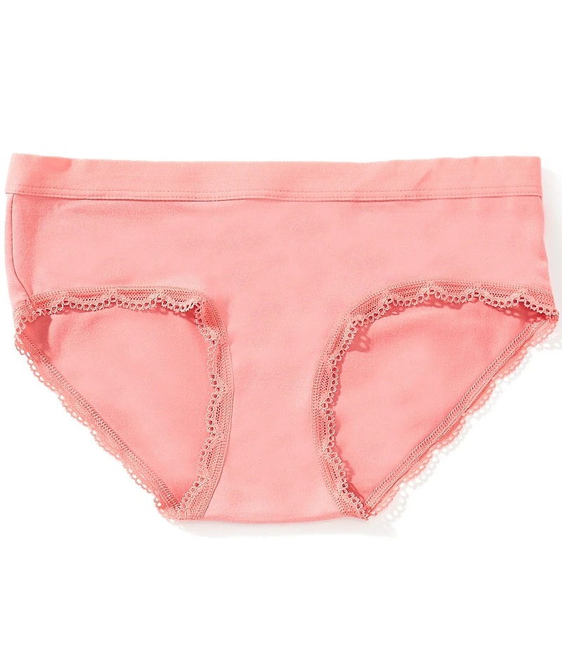 GB Big Girls Lace Trim Micro Brush Girl Short Panties