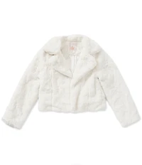 GB Big Girls Long Sleeve Faux Fur Coat