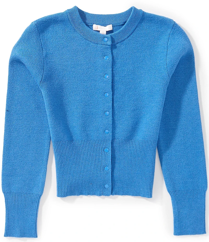 GB Big Girls Long Sleeve Ribbed Waist Cardigan