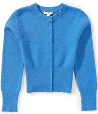 GB Big Girls Long Sleeve Ribbed Waist Cardigan