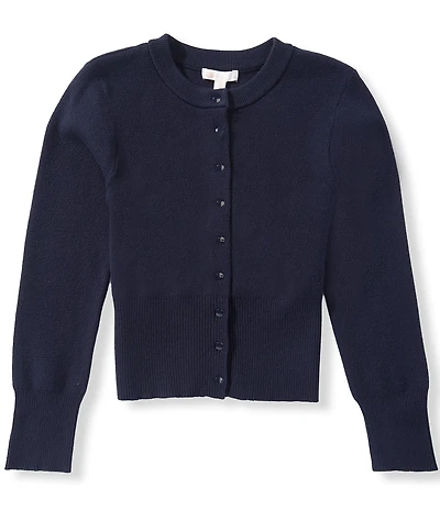 GB Big Girls Long Sleeve Ribbed Waist Cardigan