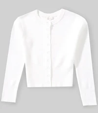 GB Big Girls Long Sleeve Ribbed Waist Cardigan