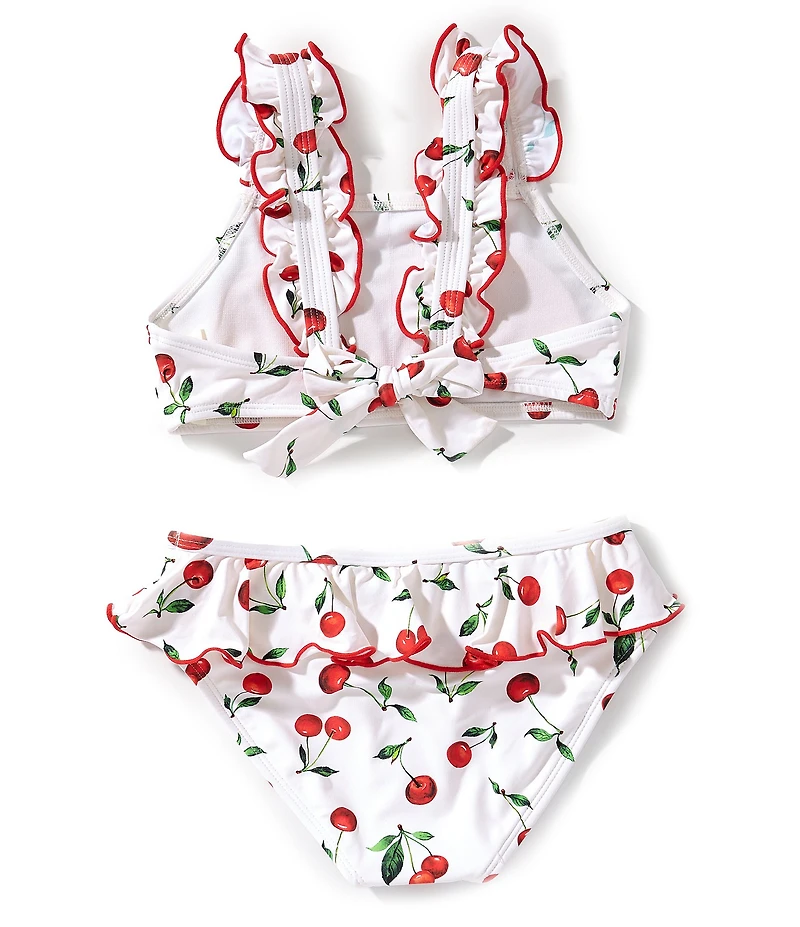 GB Big Girls Merrow Edge Ruffle Bralette 2-Piece Swimsuit