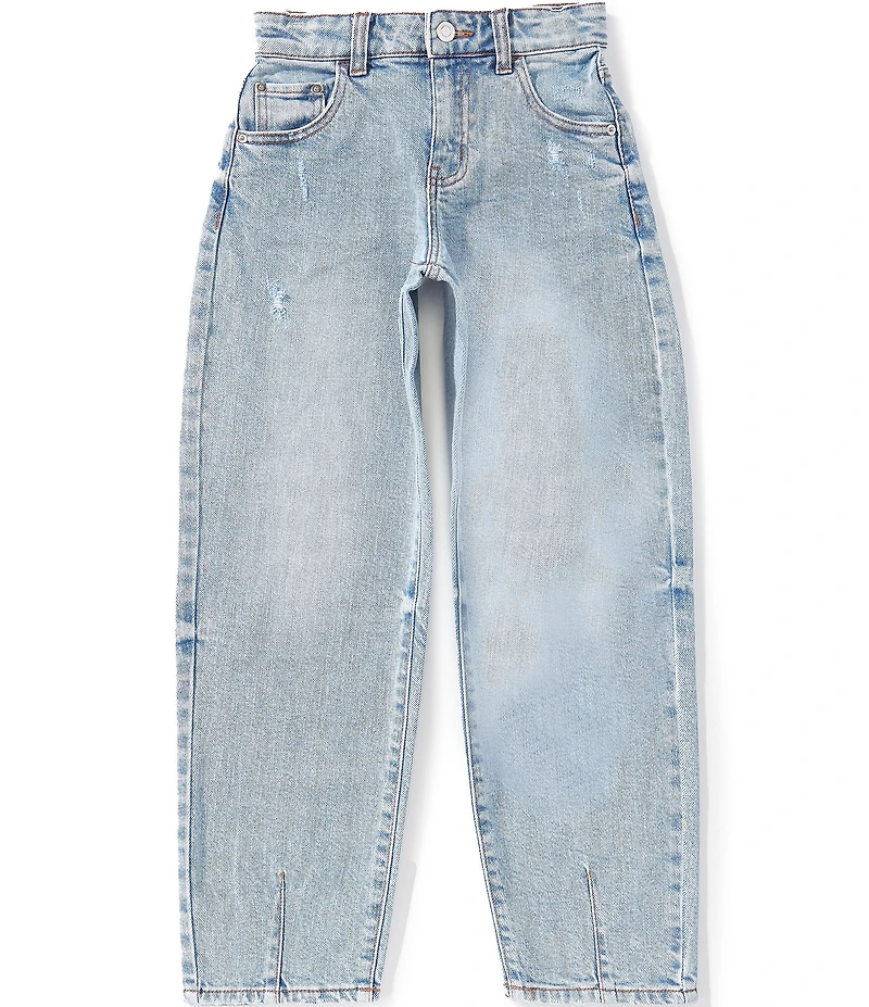 GB Big Girls Mid Rise Barrel Jeans