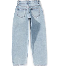 GB Big Girls Mid Rise Barrel Jeans
