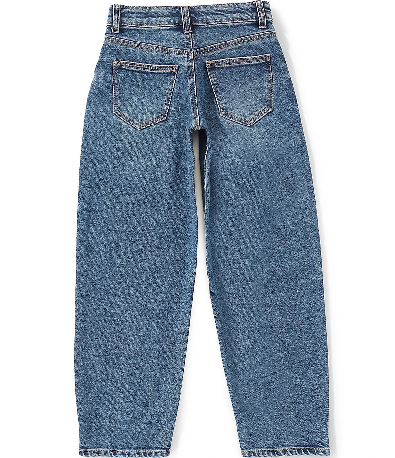 GB Big Girls Mid Rise Barrel Jeans