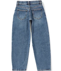GB Big Girls Mid Rise Barrel Jeans