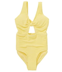 GB Big Girls Peek-a-Boo Bow One Piece Swimsuit