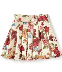GB Big Girls Pleated Denim Mini Skirt