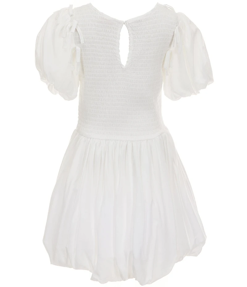 GB Big Girls Puff Short Sleeve Crinkle Dress