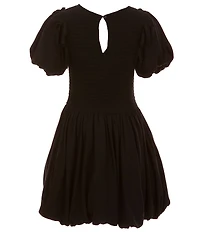 GB Big Girls Puff Short Sleeve Crinkle Dress