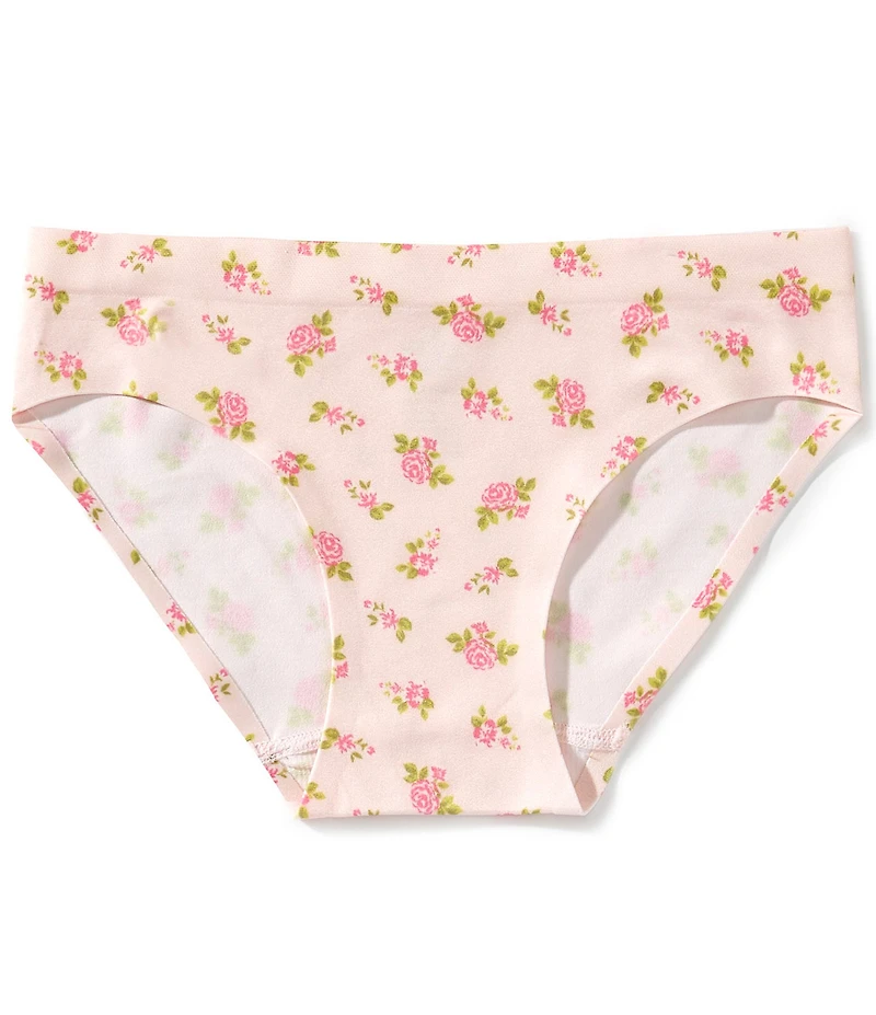GB Big Girls Seamfree Bonded Floral Print Bikini Panties