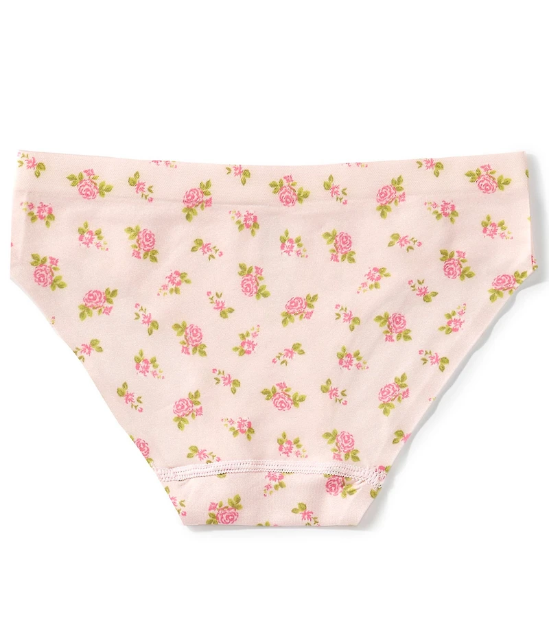 GB Big Girls Seamfree Bonded Floral Print Bikini Panties