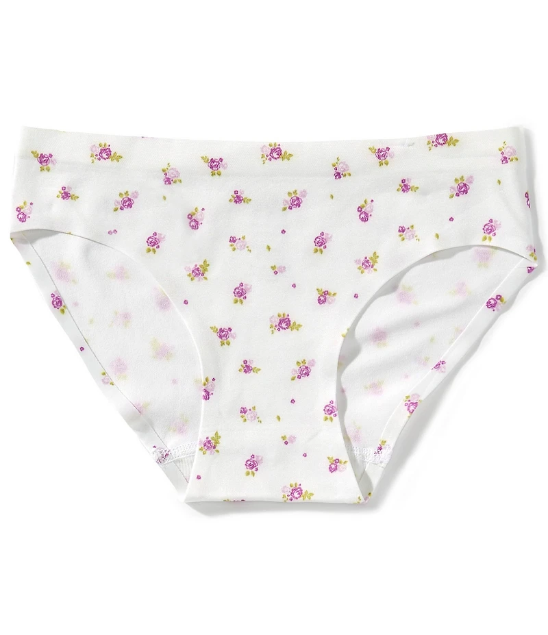 GB Big Girls Seamfree Bonded Floral Print Bikini Panties