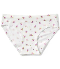 GB Big Girls Seamfree Bonded Floral Print Bikini Panties