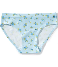 GB Big Girls Seamfree Bonded Floral Print Bikini Panties