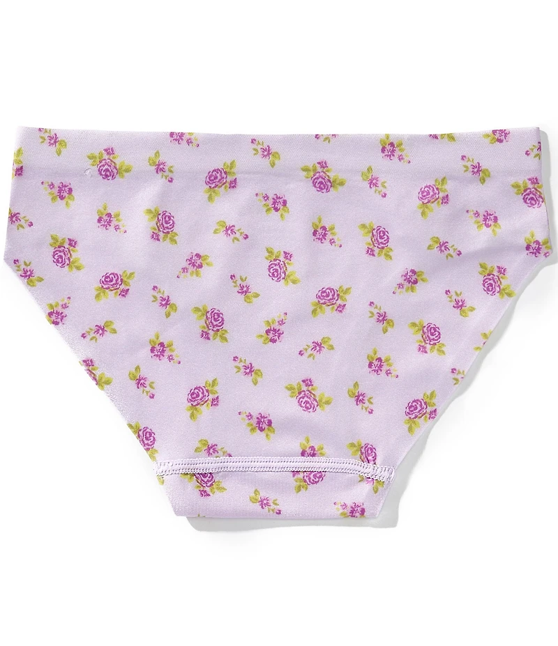 GB Big Girls Seamfree Bonded Floral Print Bikini Panties