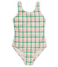 GB Big Girls Seersucker One Piece Swimsuit