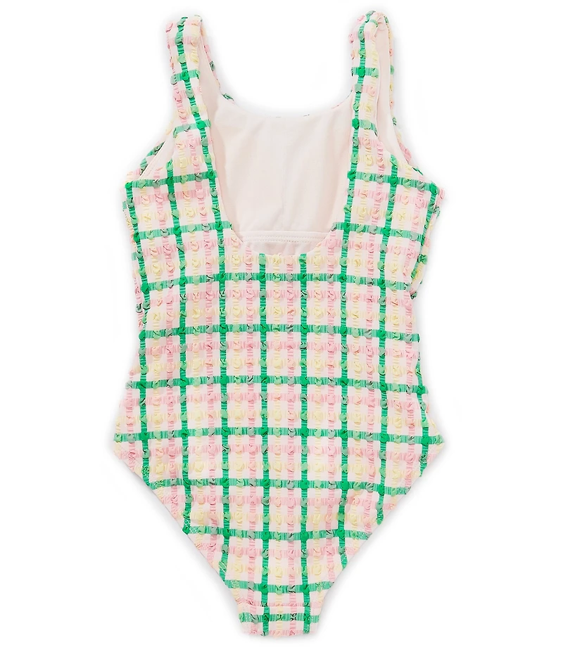 GB Big Girls Seersucker One Piece Swimsuit