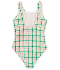 GB Big Girls Seersucker One Piece Swimsuit