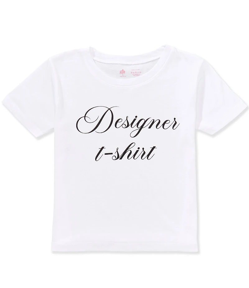 GB Big Girls Short Sleeve Cotton Designer Tee