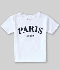 GB Big Girls Short Sleeve Cotton Paris Tee