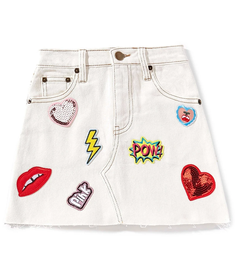 GB Big Girls Stevie Patch Denim Skirt