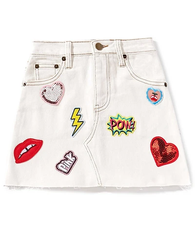 GB Big Girls Stevie Patch Denim Skirt