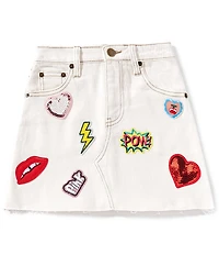 GB Big Girls Stevie Patch Denim Skirt