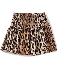 GB Big Girls Sydney Scrunch Cheetah Print Skort
