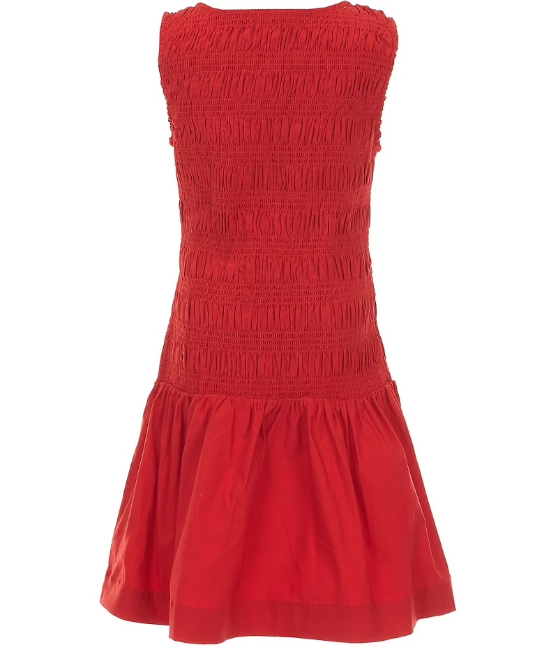 GB Big Girls Sydney Scrunch Sleeveless Dropwaist Dress